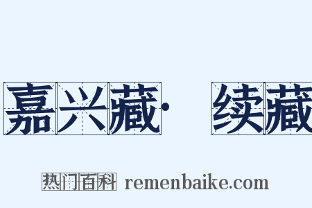 嘉兴藏·续藏是什么意思的图片